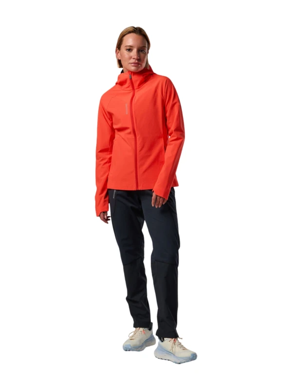 Kurtka damska Rossignol Venom Wind Hoodie Neon Red