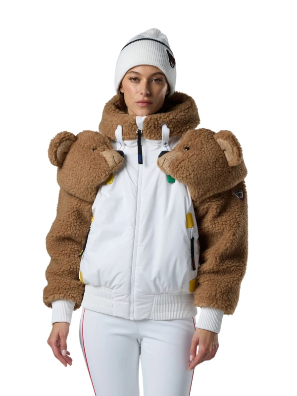 Kurtka narciarska damska Rossignol JCC Teddy White