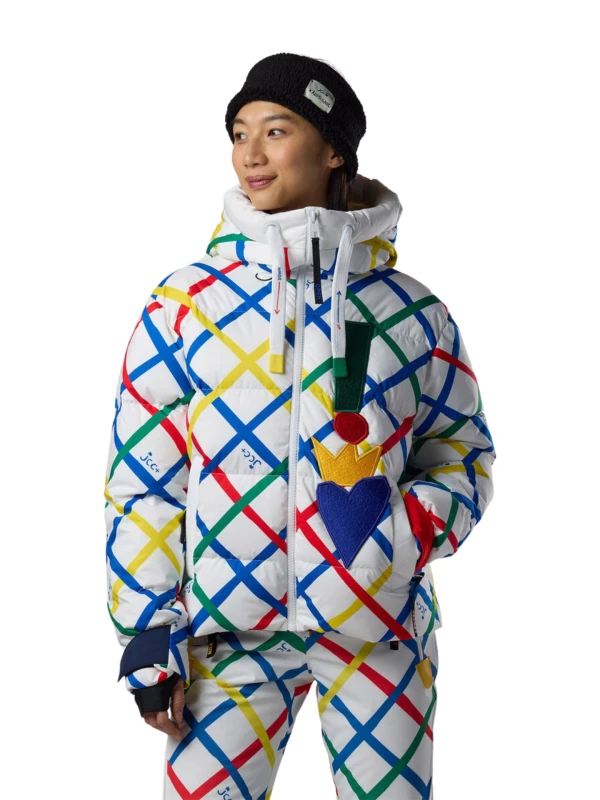 Kurtka narciarska damska Rossignol JCC All Snow Down Multicolor Print