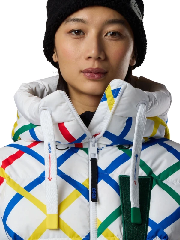 Kurtka narciarska damska Rossignol JCC All Snow Down Multicolor Print