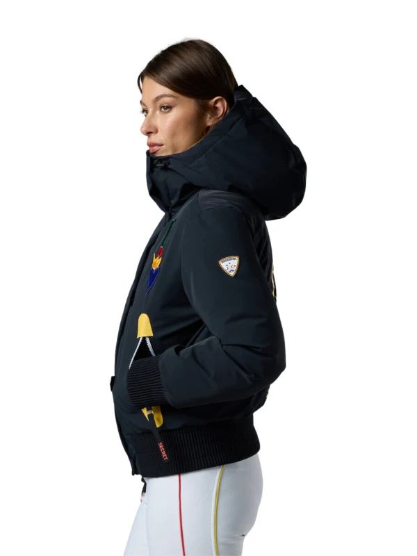 Kurtka narciarska damska Rossignol JCC Bomber Black