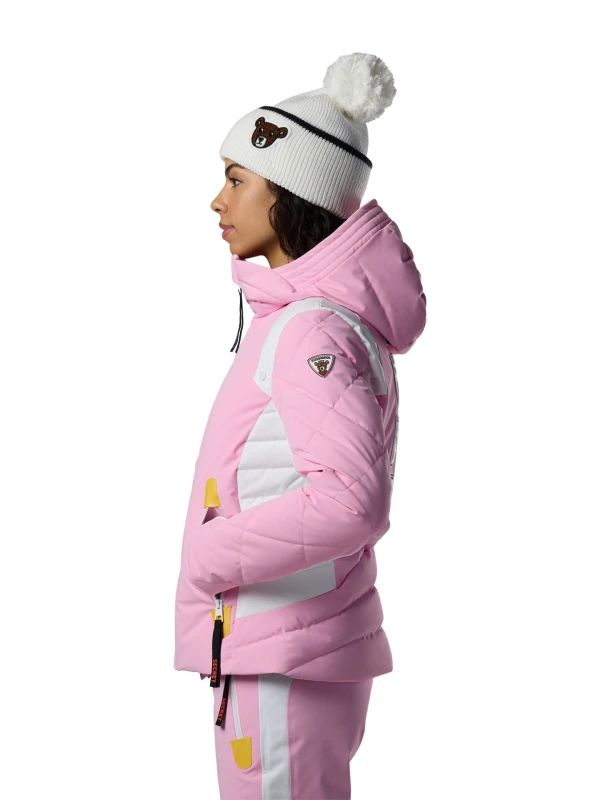 Kurtka narciarska damska Rossignol JCC Valdiz Down New Pink