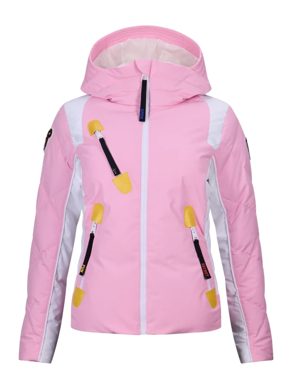 Kurtka narciarska damska Rossignol JCC Valdiz Down New Pink