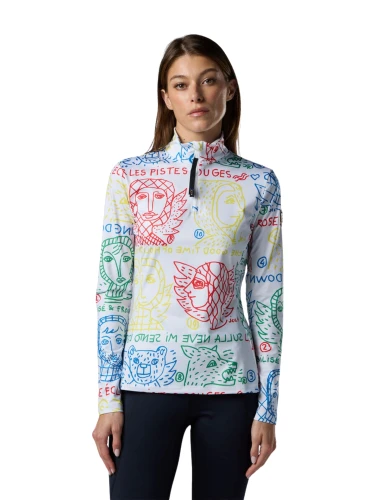 Bluza narciarska damska Rossignol JCC Quarter Zip First Layer Angels Ligh