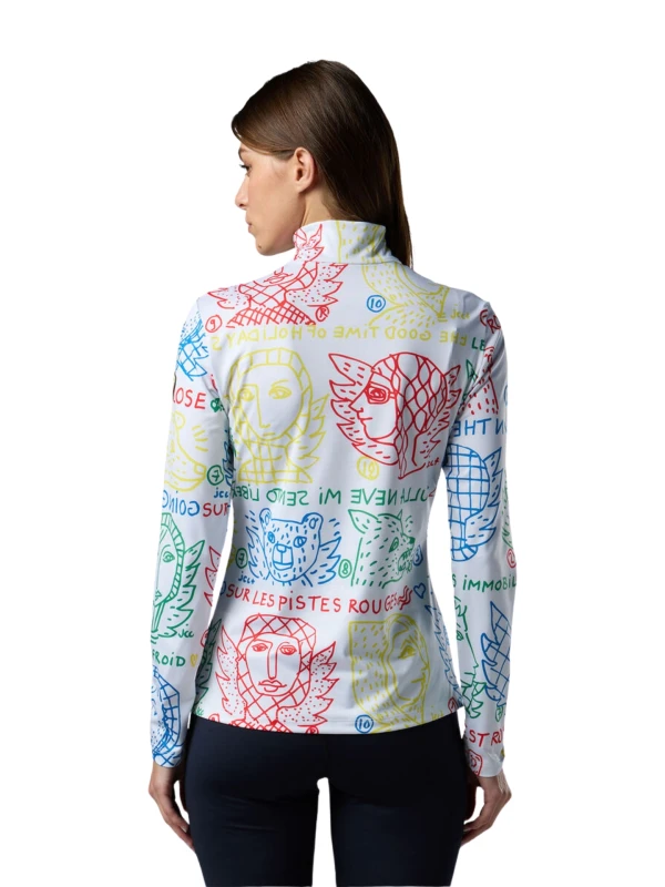 Bluza narciarska damska Rossignol JCC Quarter Zip First Layer Angels Ligh