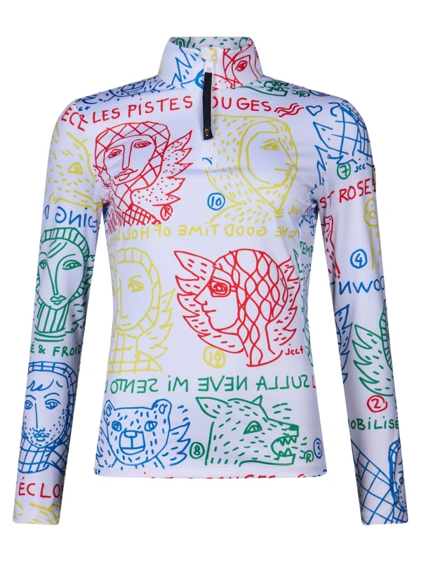 Bluza narciarska damska Rossignol JCC Quarter Zip First Layer Angels Ligh