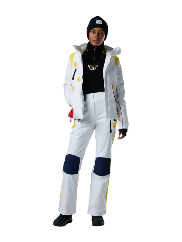 Spodnie narciarskie damskie Rossignol JCC Valdiz White