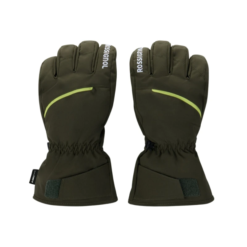 Rękawice narciarskie męskie Rossignol Perf R-Shell Thermal Olive Shadow