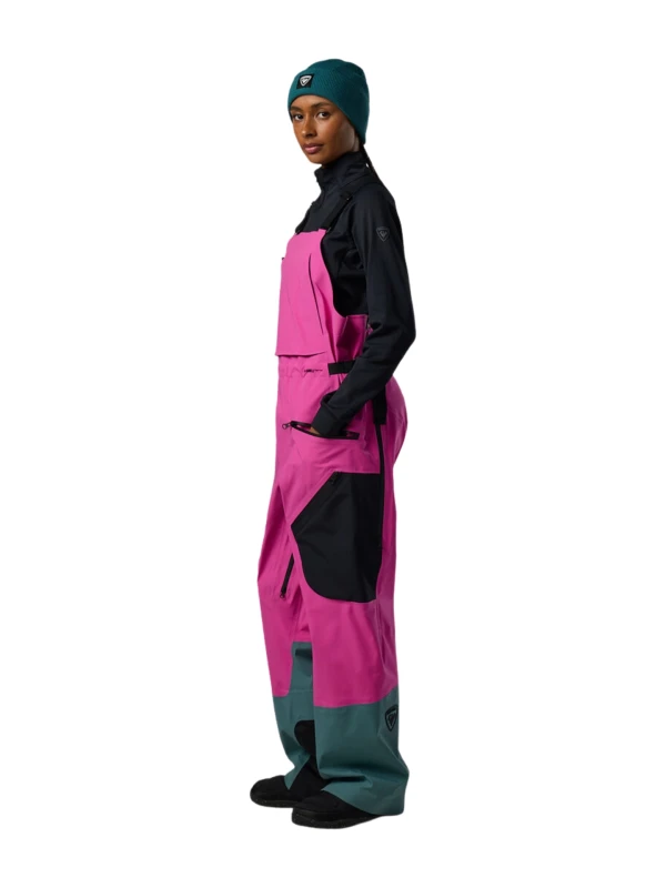 Spodnie narciarskie damskie Rossignol Proclivity 3L Bib Electric Fuchsia