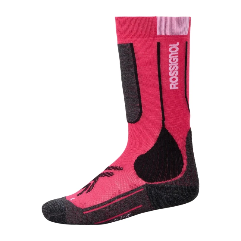 Skarpety narciarskie dziecięce Rossignol Essential Electric Fuchsia