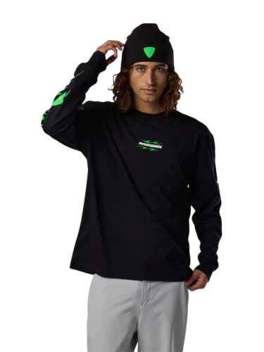 Koszulka z długim rękawem Rossignol Super Project Long Sleeve Black