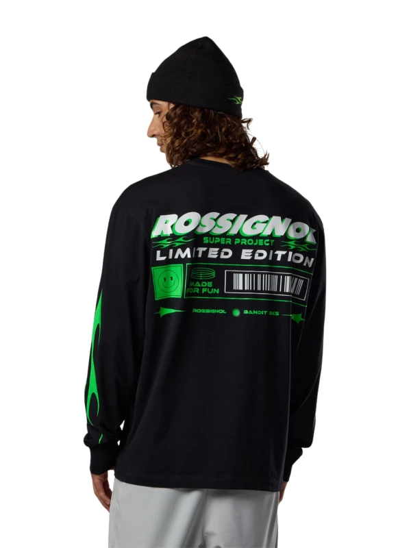 Koszulka z długim rękawem Rossignol Super Project Long Sleeve Black