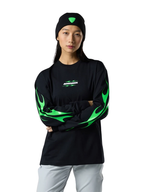 Koszulka z długim rękawem Rossignol Super Project Long Sleeve Black