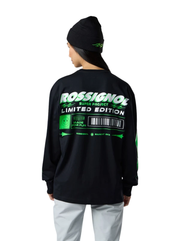 Koszulka z długim rękawem Rossignol Super Project Long Sleeve Black