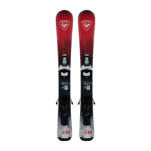 Narty Rossignol Hero Kid Pre-Drilled +Team 4 GW B76 Black