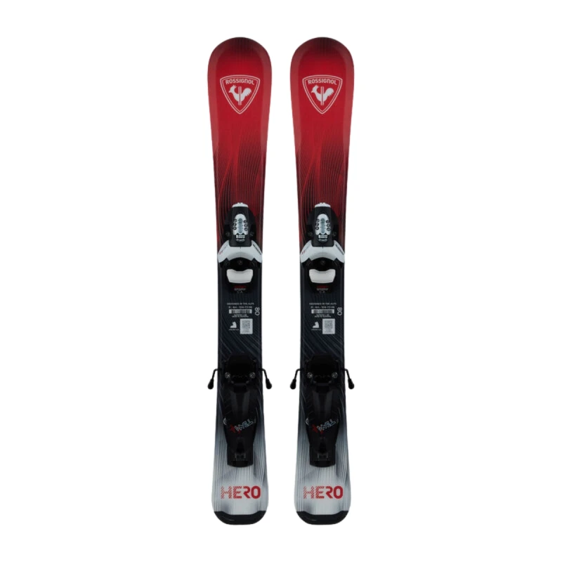 Narty Rossignol Hero Kid Pre-Drilled +Team 4 GW B76 Black