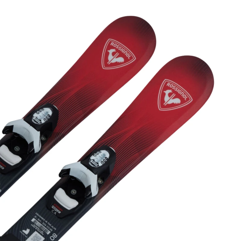 Narty Rossignol Hero Kid Pre-Drilled +Team 4 GW B76 Black