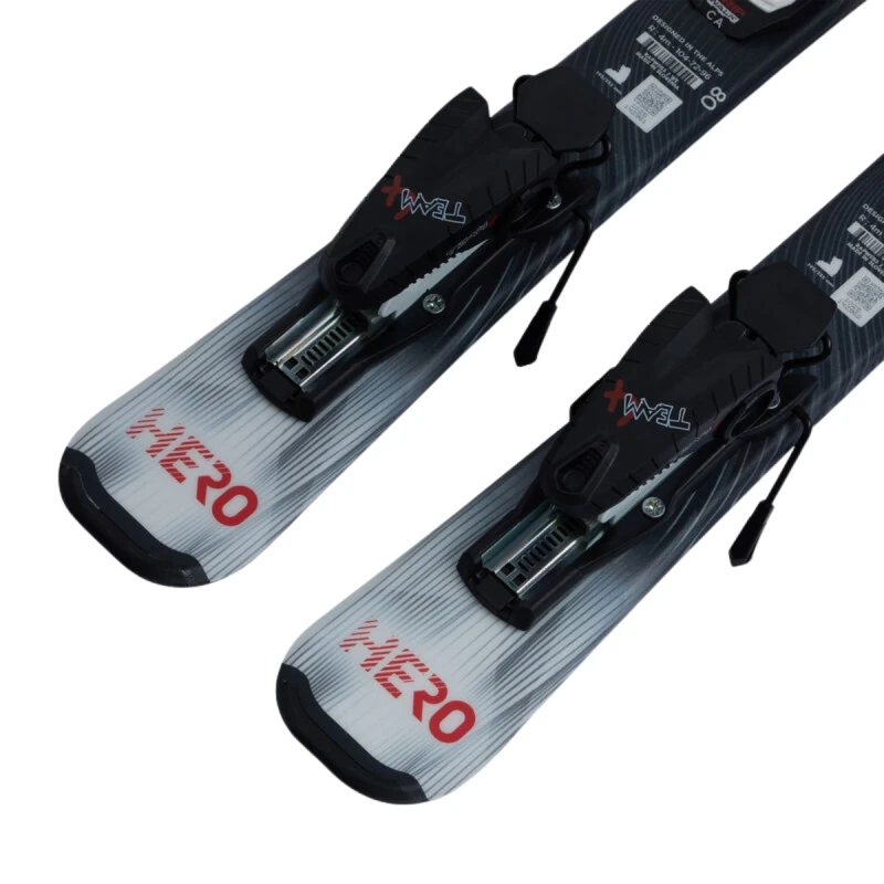 Narty Rossignol Hero Kid Pre-Drilled +Team 4 GW B76 Black