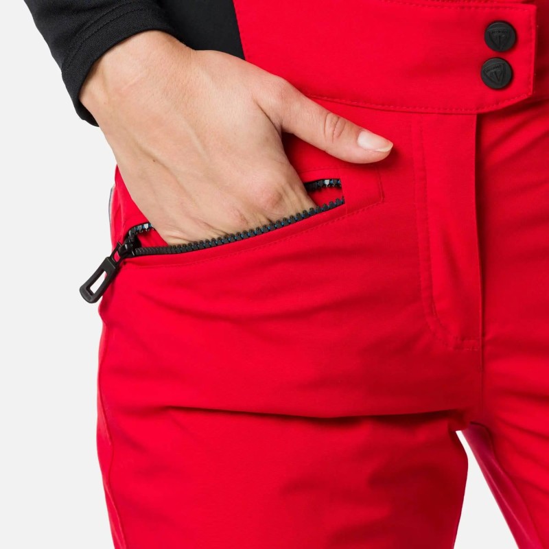 SPODNIE DAMSKIE ROSSIGNOL W CLASSIQUE PANT RED