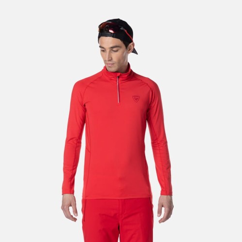 Koszulka termoaktywna Rossignol Classique 1/2 Zip czerwona